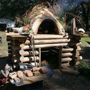Oven at Florida Earthskills Gathering 2015 intentional community